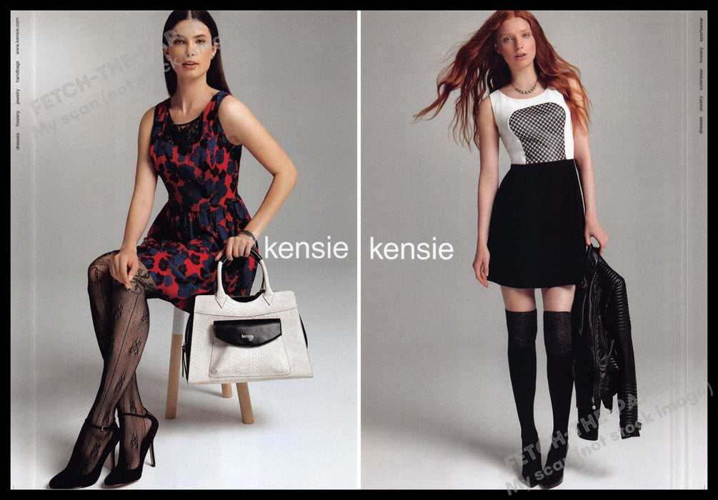 Kensie Legs Hosiery Thigh Highs 2010s Magazine photo 2013 (Front / Back Page) Kensie
