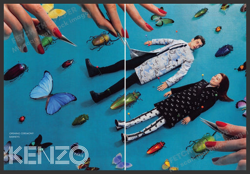 Kenzo Paris Clothing 2000s Print Advertisement Ad (2 pages) 2013 Fetch the Paper!