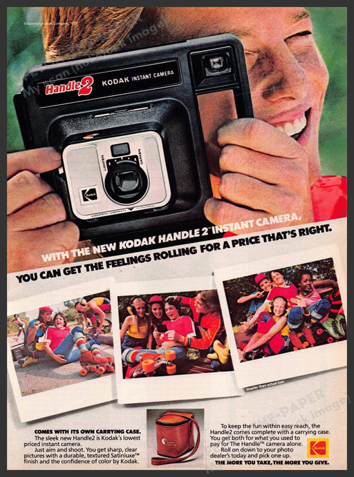 Kodak Handle 2 1970s Print Advertisement 1979 Camera Kodak