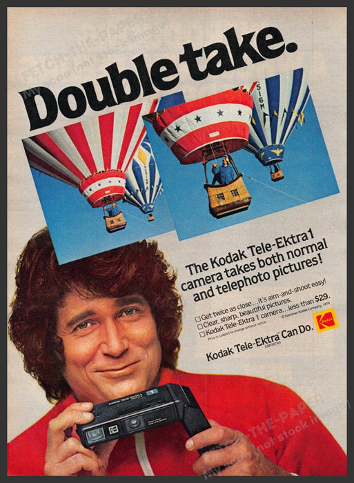 Kodak Tele-Ektra1 1970s Print Advertisement 1979 Michael Landon Kodak