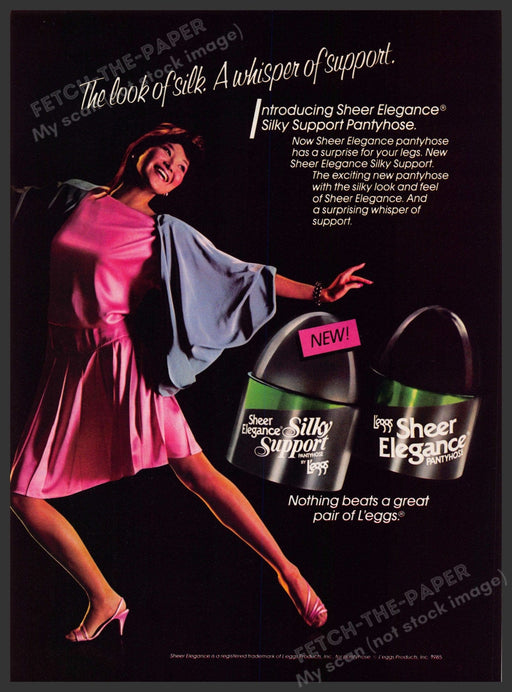 L'eggs 1980s Print Advertisement Ad 1985 L'eggs