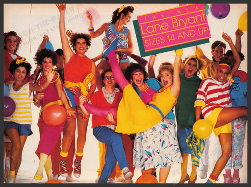 Lane Bryant 1980s Print Advertisement 1986 Plus Size Clothing Celebrating Fetch-the-Paper