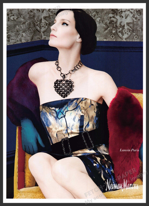 Lanvin Paris 2010s Print Advertisement 2012 Legs Chair High Fashion Fetch-the-Paper