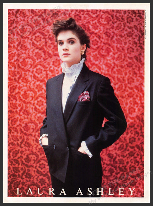 Laura Ashley Fashion 1980s U.K. Print Advertisement 1986 Laura Ashley