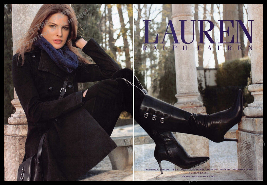 Lauren Ralph Lauren 2010s Print Advertisement (2 page) 2011 Legs Porch Column Lauren Ralph Lauren