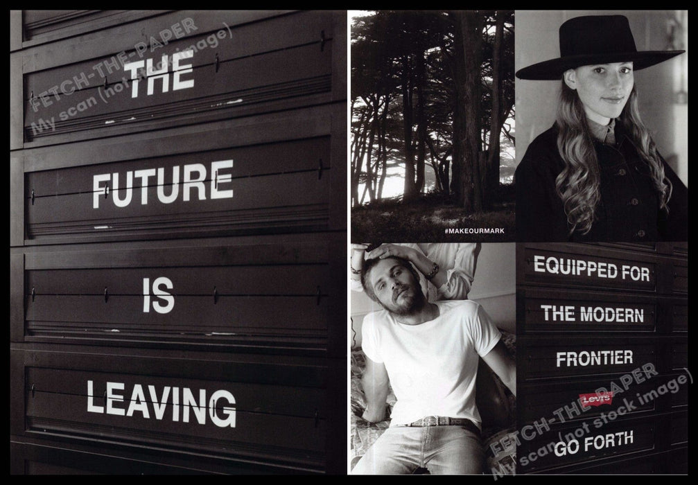 Levi's 2010s Print Advertisement (2 pg) 2013 "Equipped for the modern frontier" Levi's