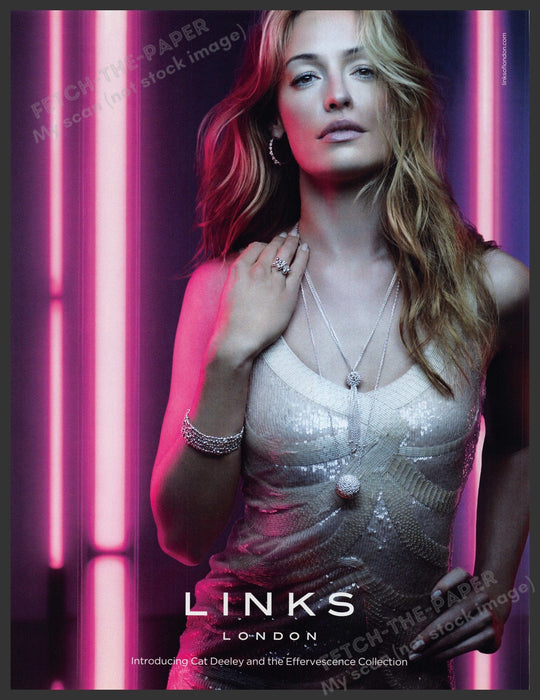 Links London Jewelry Cat Deeley 2010s Print Advertisement Ad 2010 Effervescence Fetch-the-Paper