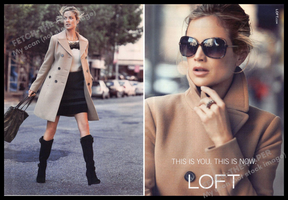 Loft 2010s Print Advertisement (2 page) 2011 Legs Working Woman City Street Loft