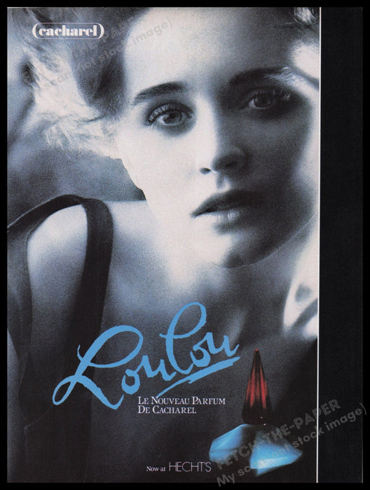 Lou Lou Perfume Promo 1980s Print Advertisement Ad 1988 Fetch the Paper!