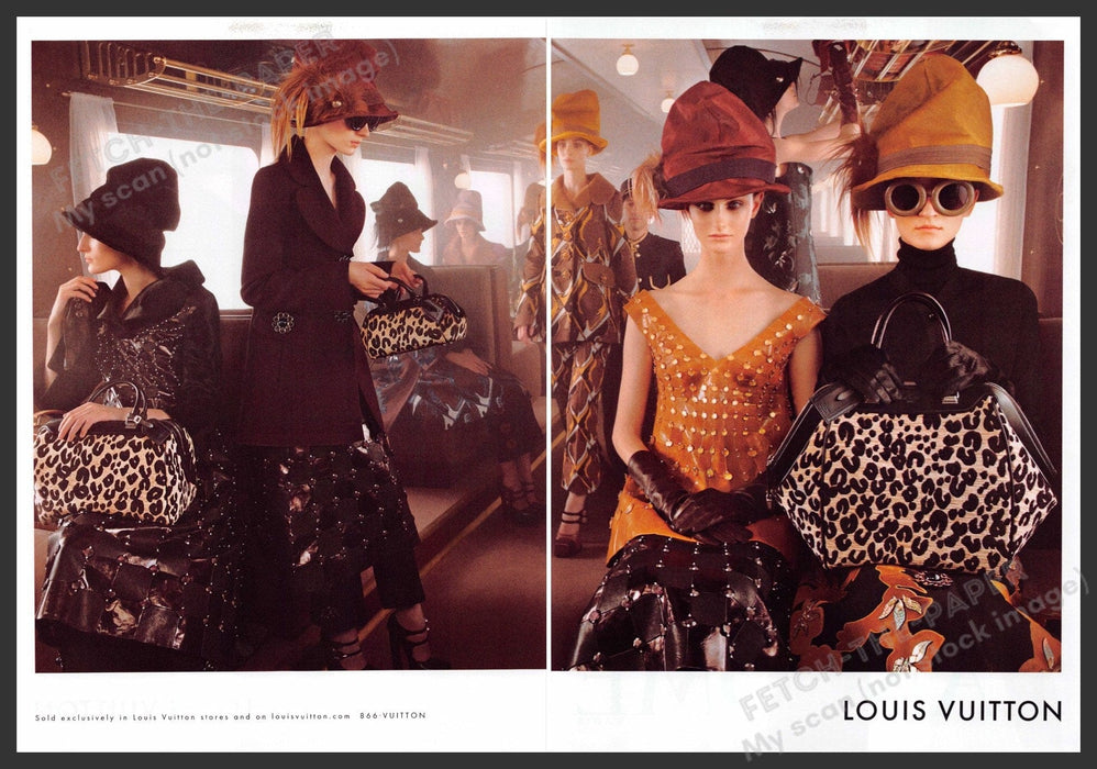 Louis Vuitton Handbag 2010s Print Advertisement (2 page) 2012 Train Steampunk Fetch-the-Paper
