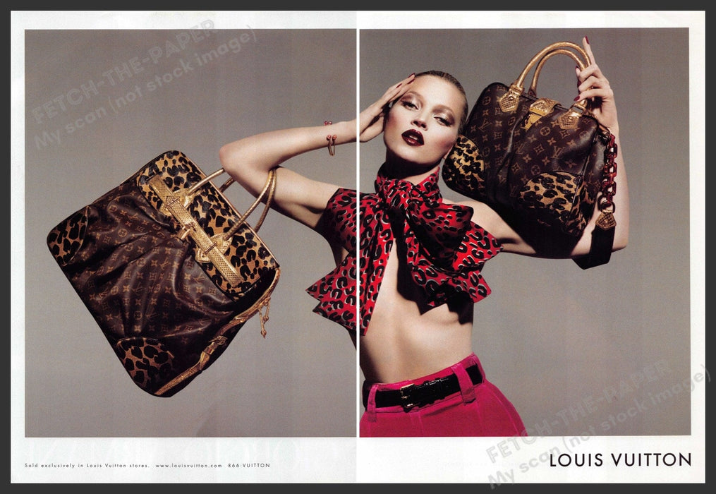 Louis Vuitton Handbags 2000s Print Ad (2 pgs) 2006 Kate Moss Bare Top Louis Vuitton