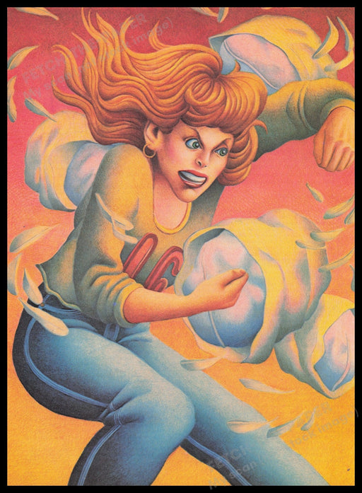 Making Your Anger Work For You Illustration 1980s Print Advertisement Ad 1981 Fetch the Paper!