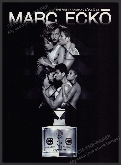 Marc Ecko 2000s Print Advertisement Ad 2009 Fragrance Embraced Intertwined Marc Ecko
