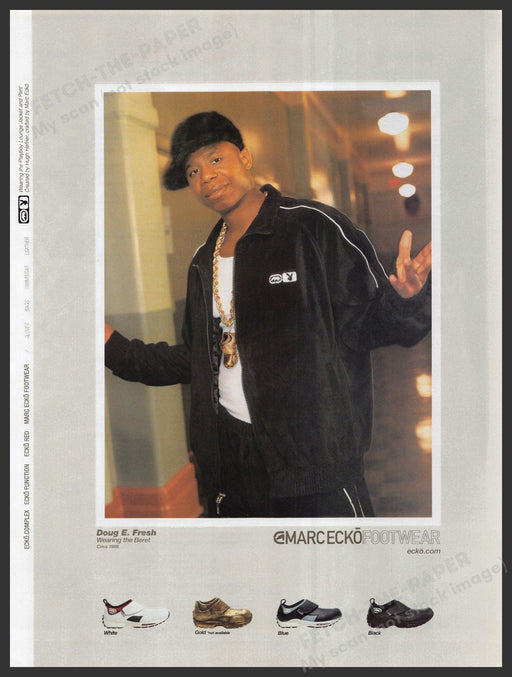 Marc Ecko Footwear Doug E. Fresh 2000s Print Advertisement 2001 Fetch-the-Paper