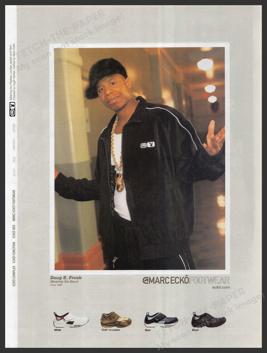 Marc Ecko Footwear Doug E. Fresh 2000s Print Advertisement 2001 Fetch-the-Paper