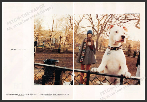 Marc Jacobs 2000s Print Advertisement (2 page) 2002 Pitbull Dog Park Marc Jacobs