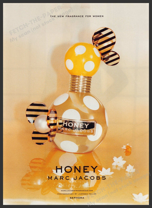 Marc Jacobs Honey Fragrance Promo 2000s Print Advertisement Ad 2013 Fetch the Paper!