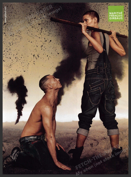 Marithe Francois Girbaud 2000s Print Advertisement Ad 2006 Dirt Smoke Couple Marithe Francois Girbaud
