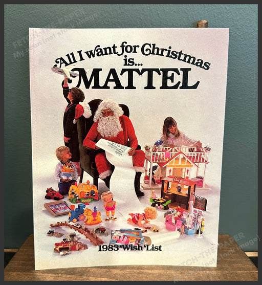 Mattel 1980s Wish List Toy Small Catalog Booklet Magazine Insert 1983 Mattel