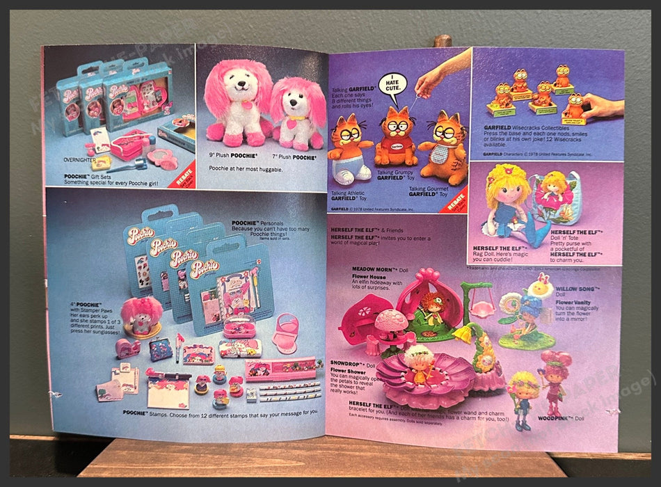 Mattel 1980s Wish List Toy Small Catalog Booklet Magazine Insert 1983 Mattel