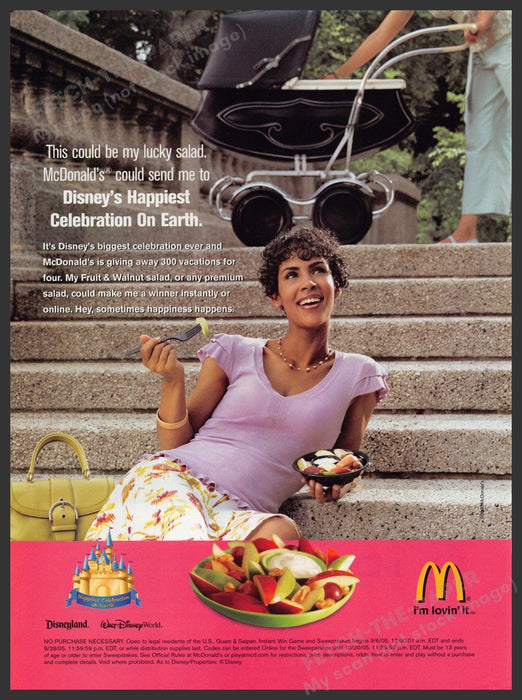 McDonald's & Disney 2000s Print Advertisement 2005 Fetch-the-Paper