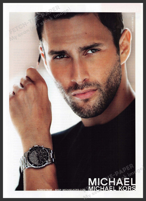 Michael Kors 2010s Print Advertisement 2010 Men's Watches Sexy Male Model Michael Kors