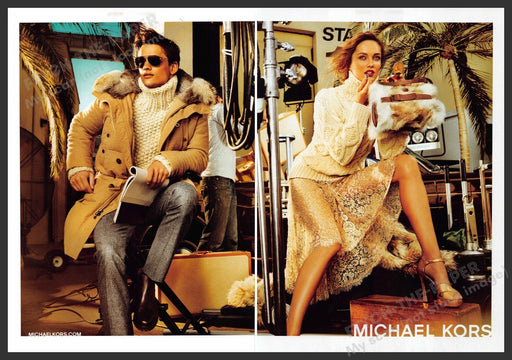 Michael Kors Fashion 2010s Print Advertisement (2 page) 2012 Legs Fetch-the-Paper