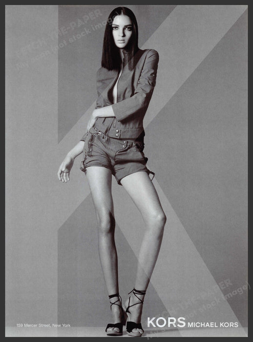 Michael Kors Footwear Shoes 2000s Print Advertisement Ad 2003 Long Legs Fetch-the-Paper