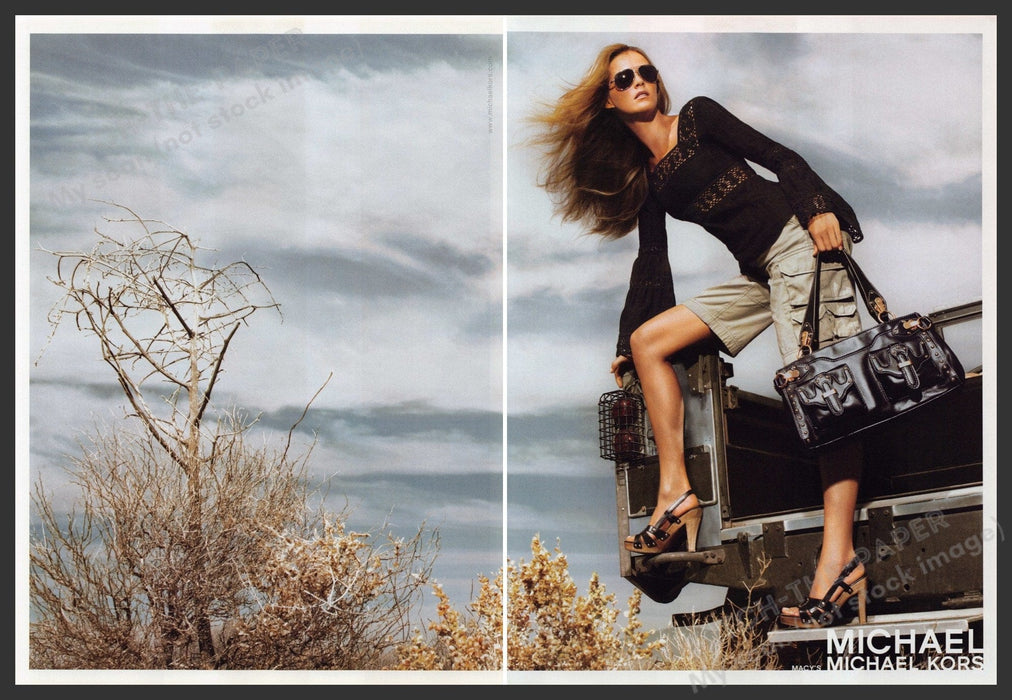 Michael Kors Shoes 2000s Print Advertisement (2 pages) 2006 Legs Back of Truck Fetch the Paper!