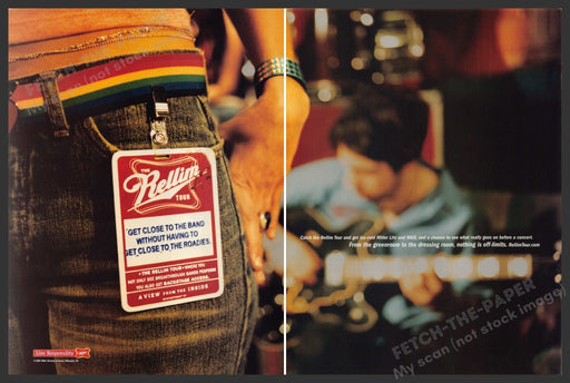 Miller Beer Rellim Tour  2000s Print Advertisement Ad (2 pages) 2002 Fetch-the-Paper