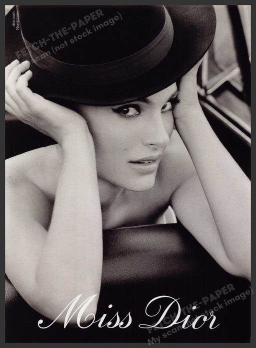 Miss Dior Fragrance Promo Natalie Portman 2000s Print Advertisement Ad 2013 Fetch the Paper!