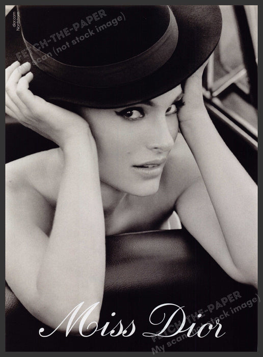 Miss Dior Fragrance Promo Natalie Portman 2000s Print Advertisement Ad 2013 Fetch the Paper!