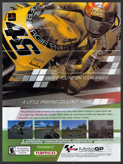 Moto GP2 Video Game 2000s Print Advertisement 2002 Fetch-the-Paper