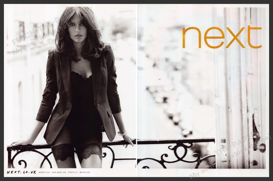 Next.co UK Clothing 2010s Print Advertisement (2 pages) 2010 Legs Thigh Highs Fetch-the-Paper