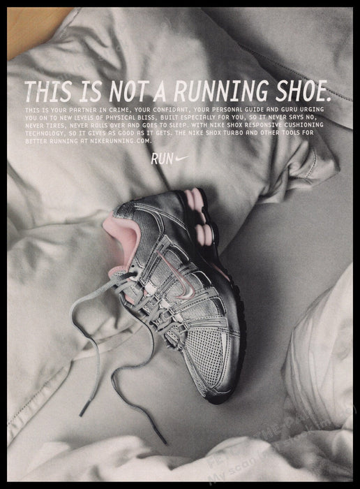 Nike Shox Turbo Shoes 2000s Print Advertisement Ad 2004 Fetch the Paper!