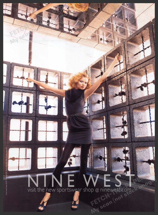 Nine West 2000s Print Advertisement Ad 2009 Legs Sportswear Shop Nine West