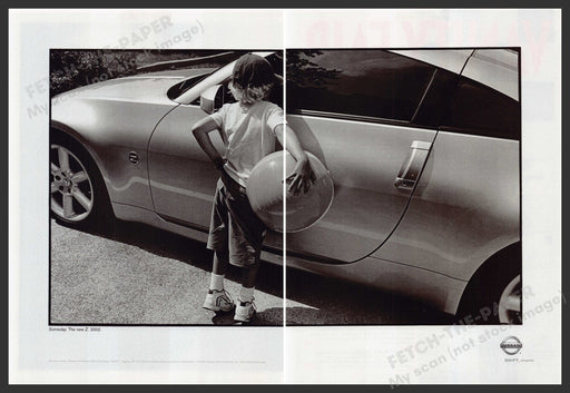 Nissan Shift Car 2000s Print Advertisement Ad (2 pages) 2002 Fetch the Paper!