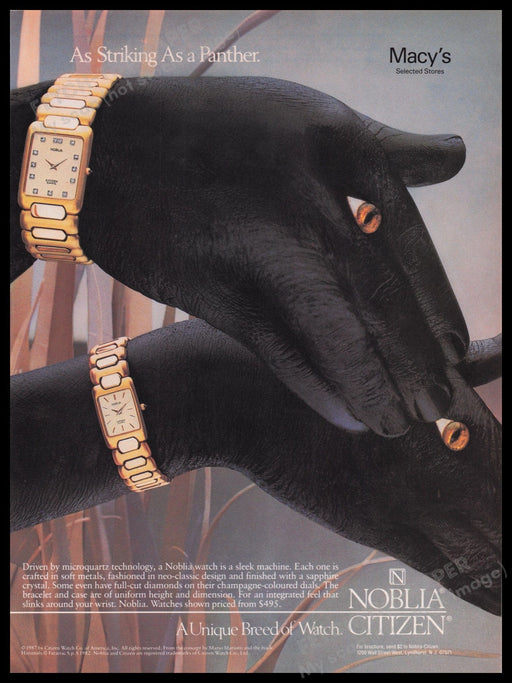 Noblia Citizen 1980s Print Advertisement Ad 1987 Fetch the Paper!