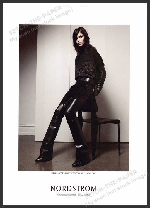 Nordstrom Givenchy by Riccardo Tisci 2010s Print Advertisement 2012 Somber Teen Fetch-the-Paper