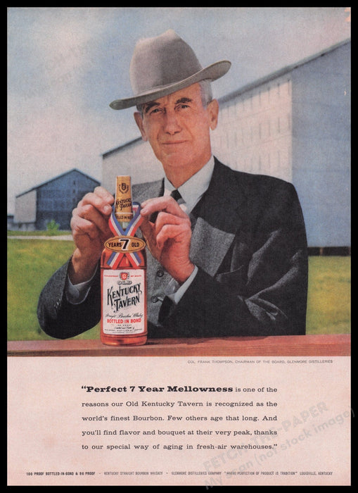 Old Kentucky Tavern Bourbon 1950s Print Advertisement Ad 1959 Fetch the Paper!