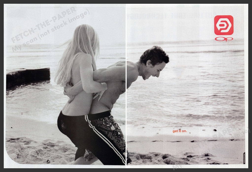 OP Ocean Pacific 2000s Print Advertisement (2 pages) 2002 Clothing Beach Fetch-the-paper.com