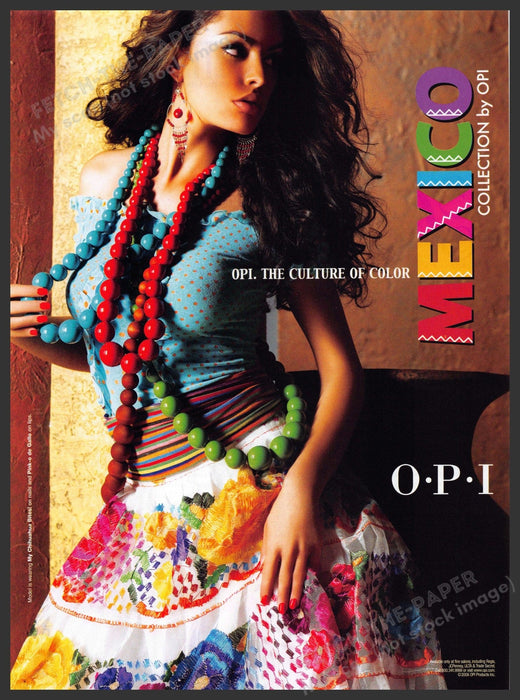 OPI Mexico 2000s Magazine Print Advertisement 2006 Culture of Color OPI