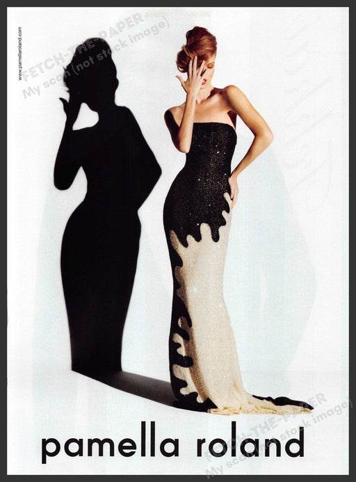 Pamella Roland 2010s Print Advertisement Ad 2011 Curvy Shadow Pamella Roland