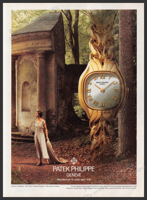 Patek Philippe Geneve Watch 1990s Print Advertisement Ad 1995 Fetch the Paper!