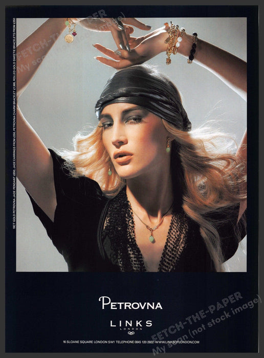 Petrovna Links 2000s Magazine Print Advertisement 2005 London Petrovna Links