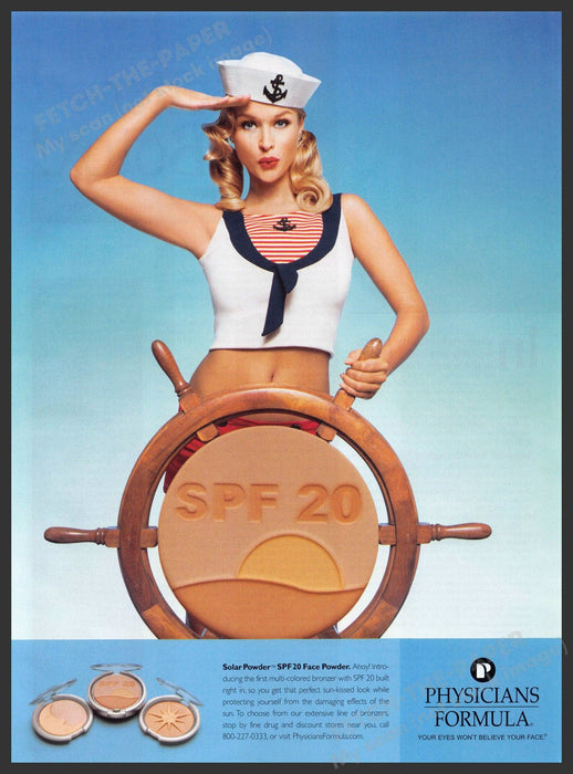 Physicians Formula 2000s Print Advertisement 2005 Female Sailor Physicians Formula