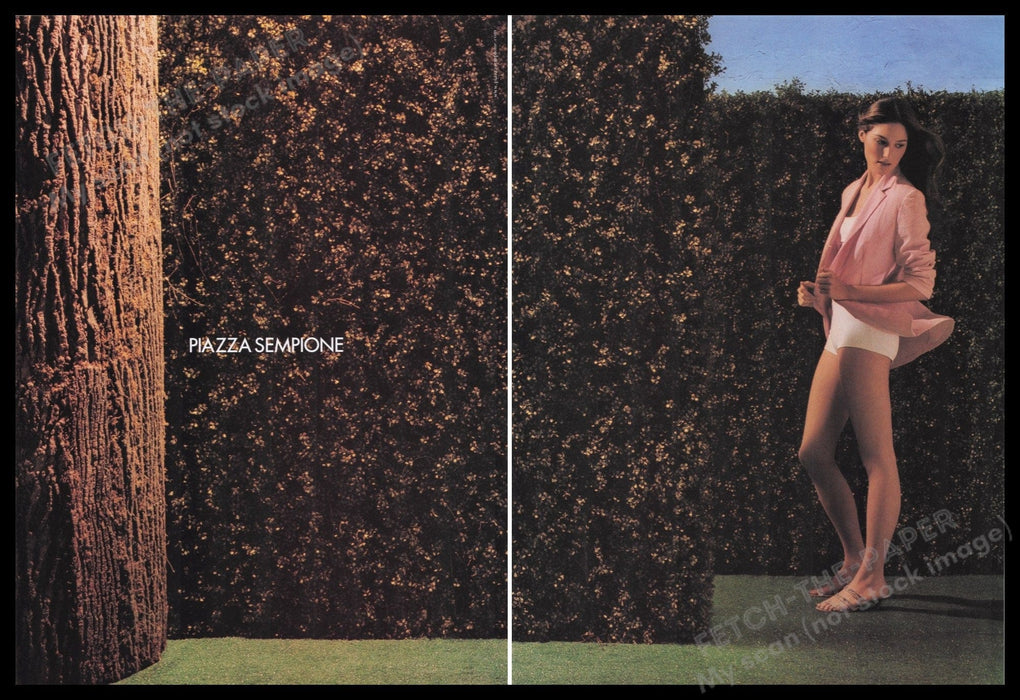 Piazza Sempione Lingerie 2000s Print Advertisement (2 pages) 2000 Legs Fetch the Paper!