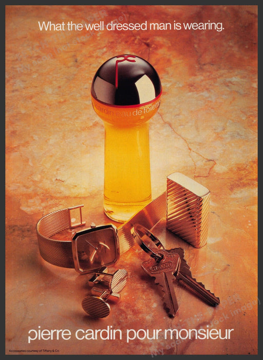 Pierre Cardin for Men Cologne 1980s Print Advertisement Ad 1980 Fetch-the-Paper