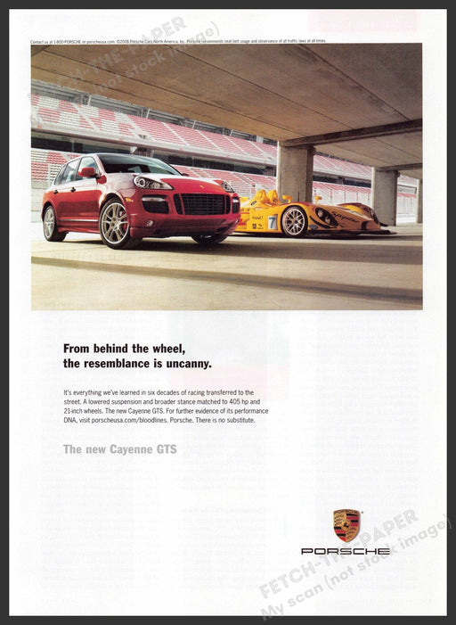 Porsche 2000s Print Advertisement Ad 2008 Cayenne GTS Porsche