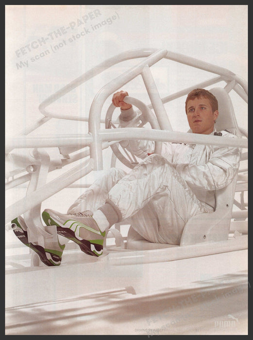 Puma Shoes Kasey Kahne 2000s Print Advertisement Ad 2006 Nascar Driver Fetch-the-Paper